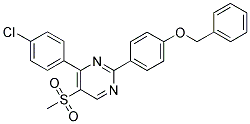 2-(4-BENZYLOXYPHENYL)-4-(4-CHLOROPHENYL)-5-(METHYLSULPHONYL)PYRIMIDINE