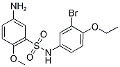 5-AMINO-N-(3-BROMO-4-ETHOXY-PHENYL)-2-METHOXY-BENZENESULFONAMIDE Structure