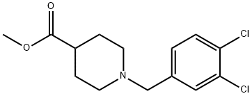 METHYL 1-(3,4-DICHLOROBENZYL)-4-PIPERIDINECARBOXYLATE Struktur