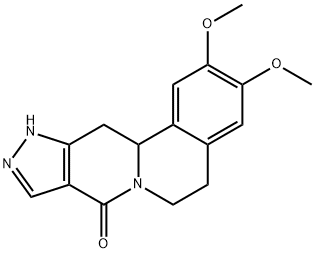 2,3-DIMETHOXY-5,11,12,12A-TETRAHYDROPYRAZOLO[3',4':4,5]PYRIDO[2,1-A]ISOQUINOLIN-8(6H)-ONE Struktur