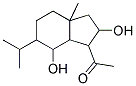 7-ACETYL-5,8-DIHYDROXY-4-ISOPROPYL-1-METHYL-BICYCLO[4.3.0]NONANE Structure