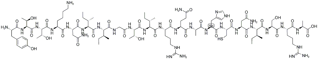 H-TYR-THR-THR-LYS-ASN-ILE-ILE-GLY-THR-ILE-ARG-GLN-ALA-HIS-CYS-ASN-ILE-SER-ARG-ALA-OH