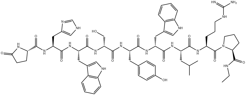 (DES-GLY10,D-SER4,D-TRP6,PRO-NHET9)-LHRH, 1926163-22-5, 結(jié)構(gòu)式