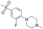 1-[2-FLUORO-4-(METHYLSULFONYL)PHENYL]-4-METHYLPIPERAZINE Struktur