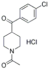 N-ACETYL-4-(4-CHLOROBENZOYL)-PIPERIDINE, HYDROCHLORIDE Struktur