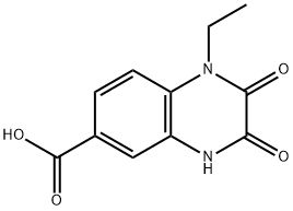 1-ETHYL-2,3-DIOXO-1,2,3,4-TETRAHYDRO-QUINOXALINE-6-CARBOXYLIC ACID Structure