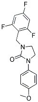 1-(4-METHOXYPHENYL)-3-(2,4,6-TRIFLUOROBENZYL)IMIDAZOLIDIN-2-ONE