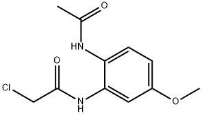 N-(2-ACETYLAMINO-5-METHOXY-PHENYL)-2-CHLORO-ACETAMIDE Struktur
