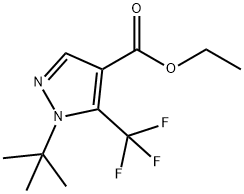ETHYL 1-(TERT-BUTYL)-5-(TRIFLUOROMETHYL)-1H-PYRAZOLE-4-CARBOXYLATE Structure