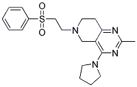 2-METHYL-6-[2-(PHENYLSULFONYL)ETHYL]-4-PYRROLIDIN-1-YL-5,6,7,8-TETRAHYDROPYRIDO[4,3-D]PYRIMIDINE