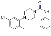 (4-(3-CHLORO-6-METHYLPHENYL)PIPERAZINYL)-N-(4-METHYLPHENYL)FORMAMIDE