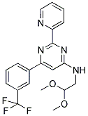 N-(2,2-DIMETHOXYETHYL)-2-PYRIDIN-2-YL-6-[3-(TRIFLUOROMETHYL)PHENYL]PYRIMIDIN-4-AMINE Structure