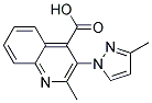 2-METHYL-3-(3-METHYL-PYRAZOL-1-YL)-QUINOLINE-4-CARBOXYLIC ACID Structure