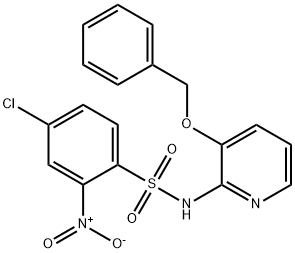 ((4-CHLORO-2-NITROPHENYL)SULFONYL)(3-(PHENYLMETHOXY)(2-PYRIDYL))AMINE|