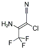 E-3-AMINO-2-CHLORO-4,4,4-TRIFLUOROBUT-2-ENE NITRILE Struktur