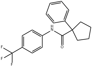 (PHENYLCYCLOPENTYL)-N-(4-(TRIFLUOROMETHYL)PHENYL)FORMAMIDE Structure