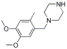 1-(4,5-DIMETHOXY-2-METHYLBENZYL)PIPERAZINE Struktur