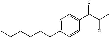 2-CHLORO-1-(4-HEXYL-PHENYL)-PROPAN-1-ONE Structure