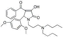 4-BENZOYL-1-(3-(DIBUTYLAMINO)PROPYL)-5-(2,5-DIMETHOXYPHENYL)-3-HYDROXY-1H-PYRROL-2(5H)-ONE Structure