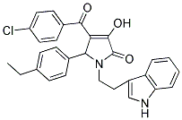 1-(2-(1H-INDOL-3-YL)ETHYL)-4-(4-CHLOROBENZOYL)-5-(4-ETHYLPHENYL)-3-HYDROXY-1H-PYRROL-2(5H)-ONE