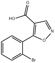 5-(2-BROMO-PHENYL)-ISOXAZOLE-4-CARBOXYLIC ACID Structure