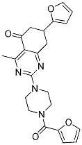2-[4-(2-FUROYL)-1-PIPERAZINYL]-7-(2-FURYL)-4-METHYL-7,8-DIHYDRO-5(6H)-QUINAZOLINONE