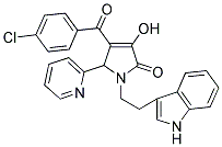 1-(2-(1H-INDOL-3-YL)ETHYL)-4-(4-CHLOROBENZOYL)-3-HYDROXY-5-(PYRIDIN-2-YL)-1H-PYRROL-2(5H)-ONE