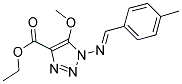 ETHYL 5-METHOXY-1-{[(1E)-(4-METHYLPHENYL)METHYLENE]AMINO}-1H-1,2,3-TRIAZOLE-4-CARBOXYLATE Structure