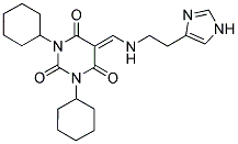 5-((2-(1H-IMIDAZOL-4-YL)ETHYLAMINO)METHYLENE)-1,3-DICYCLOHEXYLPYRIMIDINE-2,4,6(1H,3H,5H)-TRIONE