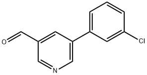 5-(3-CHLOROPHENYL)NICOTINALDEHYDE Structure