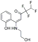 (1E)-4,4,5,5-TETRAFLUORO-1-[(2-HYDROXYETHYL)AMINO]-1-(2-HYDROXYPHENYL)PENT-1-EN-3-ONE