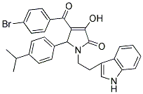 1-(2-(1H-INDOL-3-YL)ETHYL)-4-(4-BROMOBENZOYL)-3-HYDROXY-5-(4-ISOPROPYLPHENYL)-1H-PYRROL-2(5H)-ONE