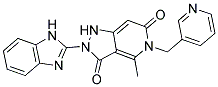 2-(1H-BENZIMIDAZOL-2-YL)-4-METHYL-5-(PYRIDIN-3-YLMETHYL)-1H-PYRAZOLO[4,3-C]PYRIDINE-3,6(2H,5H)-DIONE
