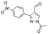 1-ACETYL-3-(4-NITRO-PHENYL)-1H-PYRAZOLE-4-CARBALDEHYDE Struktur