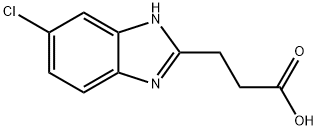 3-(6-CHLORO-1H-BENZOIMIDAZOL-2-YL)-PROPIONIC ACID Structure