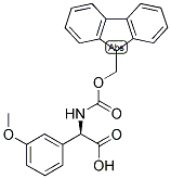 (R)-[(9H-FLUOREN-9-YLMETHOXYCARBONYLAMINO)]-(3-METHOXY-PHENYL)-ACETIC ACID Structure