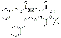 BOC-D-GLA(OBZL)2-OH Structure