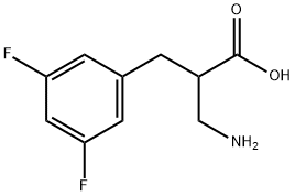 2-AMINOMETHYL-3-(3,5-DIFLUORO-PHENYL)-PROPIONIC ACID Structure