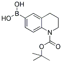 1-(TERT-BUTOXYCARBONYL)-1,2,3,4-TETRAHYDRO-6-QUINOLINYLBORONIC ACID Structure