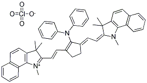 2-((E)-2-(2-(DIPHENYLAMINO)-3-[(E)-2-(1,3,3-TRIMETHYL-1,3-DIHYDRO-2H-BENZO[G]INDOL-2-YLIDENE)ETHYLIDENE]-1-CYCLOPENTEN-1-YL)ETHENYL)-1,3,3-TRIMETHYL-3H-BENZO[G]INDOLIUM PERCHLORATE Struktur