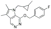 7-(4-FLUORO-BENZYLOXY)-2,3-DIMETHYL-1-(2-METHYL-CYCLOPROPYLMETHYL)-1H-PYRROLO[2,3-D]PYRIDAZINE