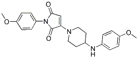 1-(4-METHOXYPHENYL)-3-(4-(4-METHOXYPHENYLAMINO)PIPERIDIN-1-YL)-1H-PYRROLE-2,5-DIONE