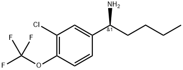 (1S)-1-[3-CHLORO-4-(TRIFLUOROMETHOXY)PHENYL]PENTYLAMINE Struktur