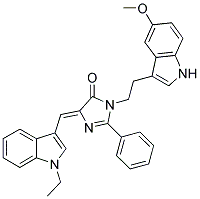 (Z)-4-((1-ETHYL-1H-INDOL-3-YL)METHYLENE)-1-(2-(5-METHOXY-1H-INDOL-3-YL)ETHYL)-2-PHENYL-1H-IMIDAZOL-5(4H)-ONE