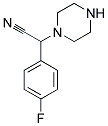 (4-FLUOROPHENYL)(PIPERAZIN-1-YL)ACETONITRILE Struktur