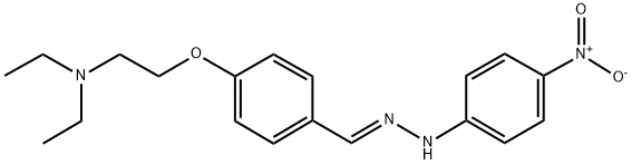 4-DIETHYLAMINOETHOXYBENZALDEHYDE 4-NITROPHENYLHYDRAZONE Struktur