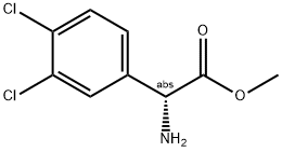 (R)-2-氨基-2-(3,4-二氯苯基)乙酸甲酯, 1217843-02-1, 結(jié)構(gòu)式