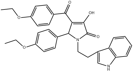 1-(2-(1H-INDOL-3-YL)ETHYL)-4-(4-ETHOXYBENZOYL)-5-(4-ETHOXYPHENYL)-3-HYDROXY-1H-PYRROL-2(5H)-ONE