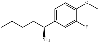 (1S)-1-(3-FLUORO-4-METHOXYPHENYL)PENTYLAMINE Struktur