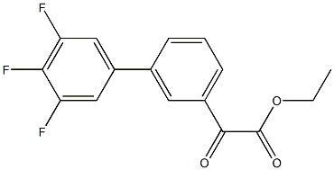 ETHYL 3-(3,4,5-TRIFLUOROPHENYL)BENZOYLFORMATE|